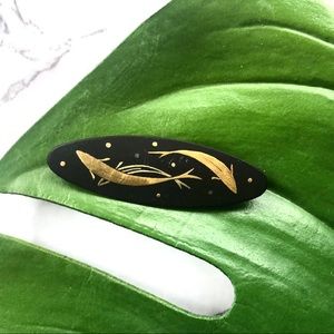 Vintage Artisan Japanese Koi Fish Brooch